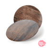 Base Redonda Madera Oscura - 20 Cm Ø / 3 Mm Grosor