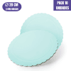 Base Para Tarta Redonda De 20 X 0,3 Cm - Azul (acabado Ondas) [10 Uds]