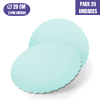 Base Para Tarta Redonda De 20 X 0,3 Cm - Azul (acabado Ondas) [25 Uds]