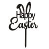 Topper Para Tarta Negro Dekora - "happy Easter"